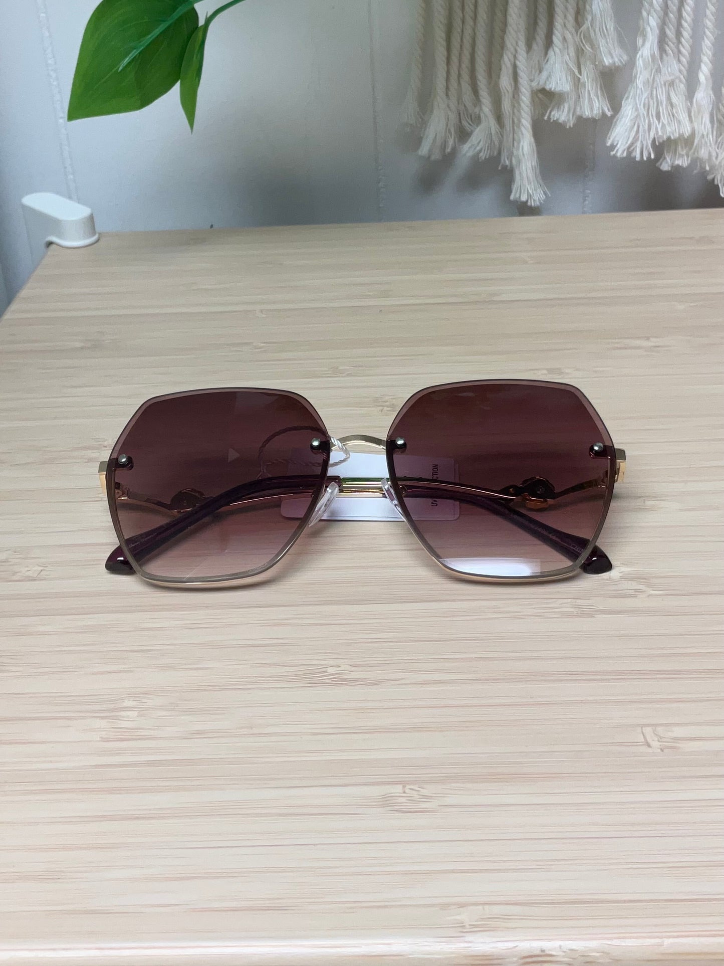 Large Sunglasses with Rose Detail - click to see options