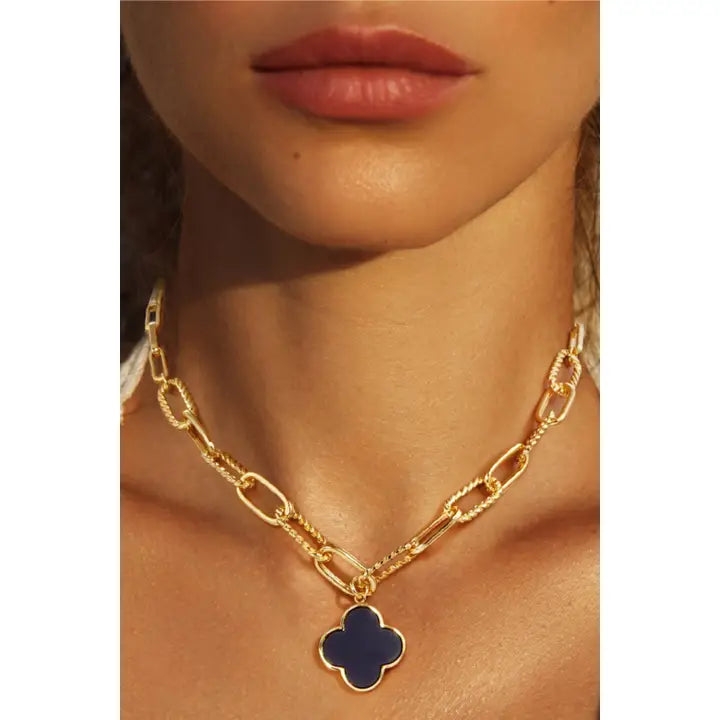 Paperclip Clover Necklace - Click to see Options