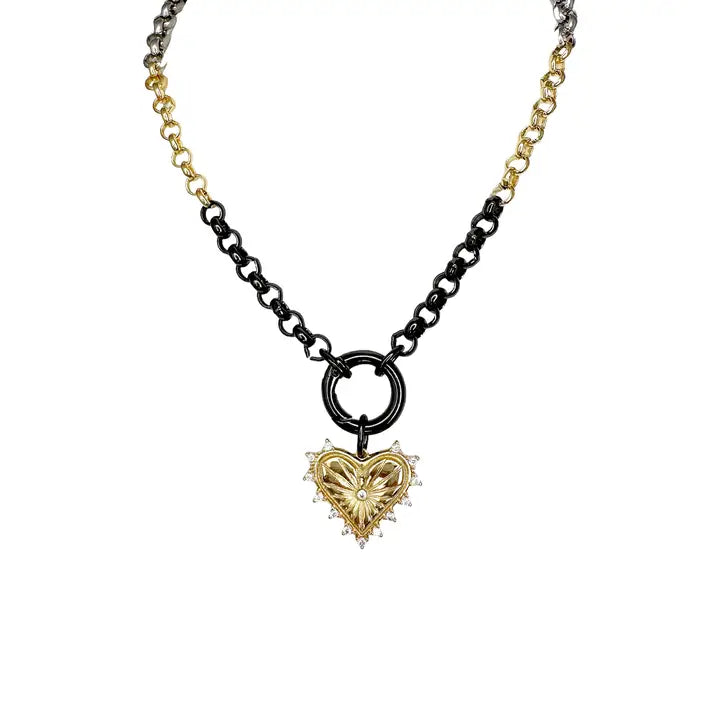 Love Lisa Sarah Diamond Style Heart Necklace - Click to see Options