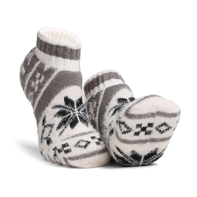 Luxury Soft Snowflake Printed Ankle Slipper Socks
