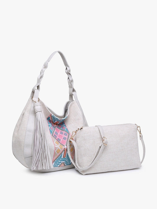 Jaylin Tribal Saddle Bag w/ Large Tassel