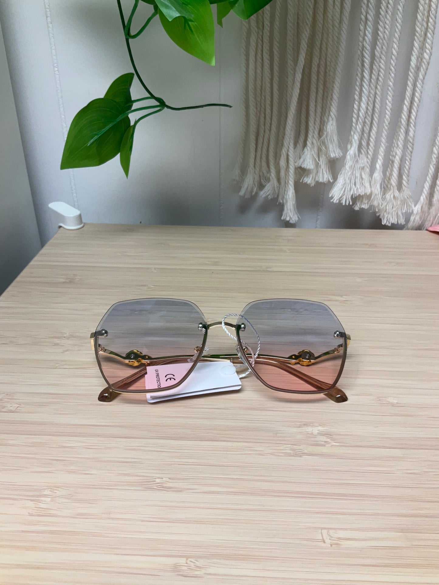 Large Sunglasses with Rose Detail - click to see options