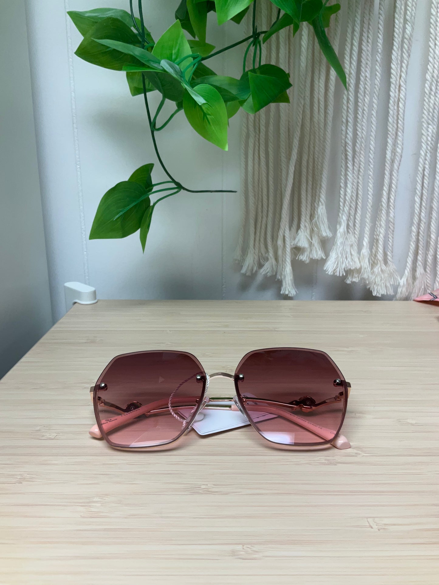 Large Sunglasses with Rose Detail - click to see options