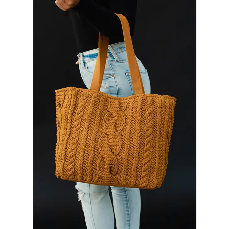 Panache Apparel Co. -Cable Knit Tote