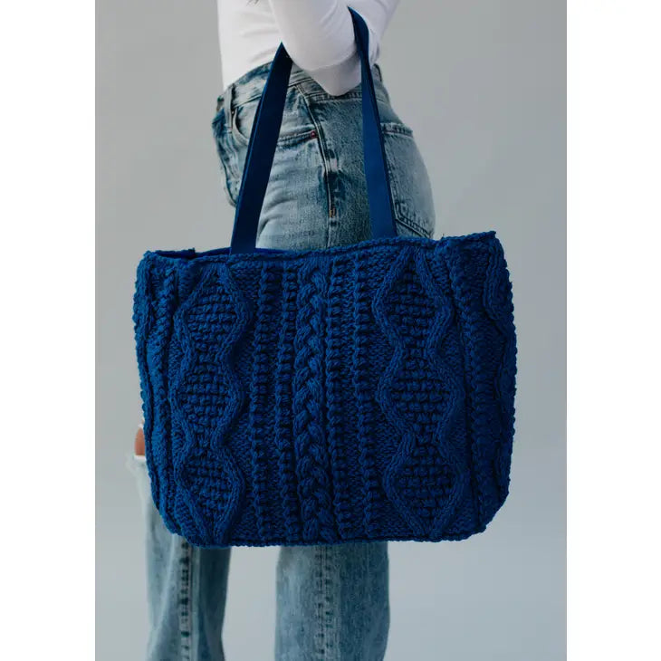 Panache Apparel Co. -Cable Knit Tote