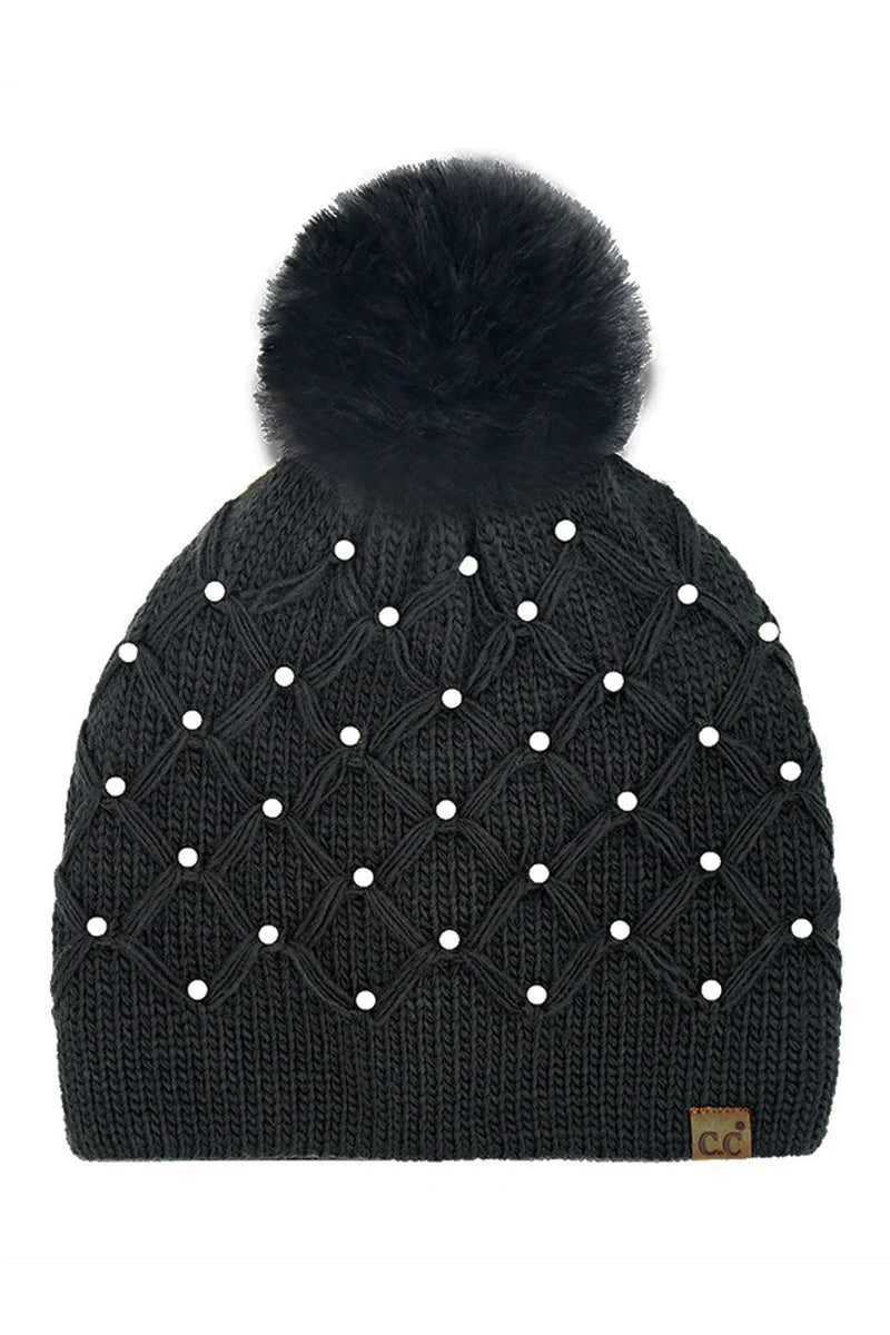 C.C Beanies with Poms - Click to see Options