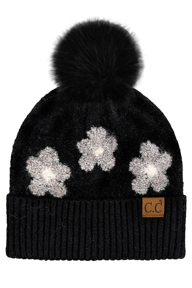 C.C Beanies with Poms - click to see options