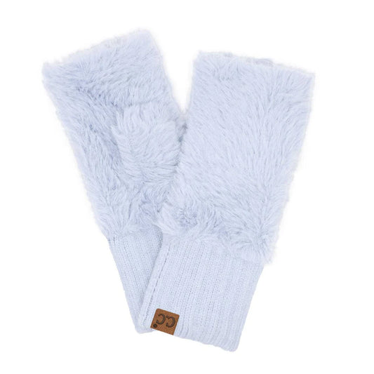 C.C Faux Fur Fingerless Gloves - click to see options