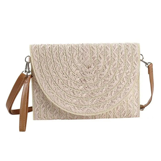 Georgia Striped Straw Crossbody/Clutch- click to see options