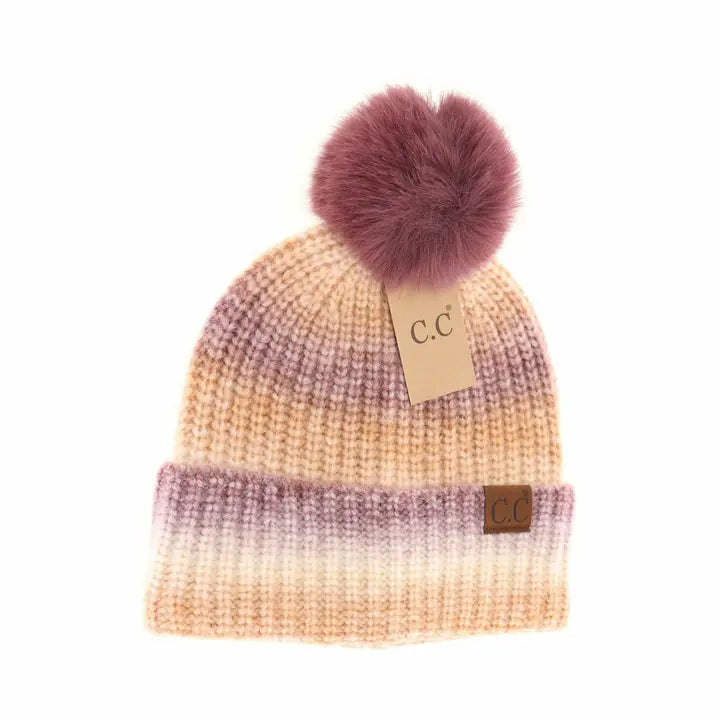 C.C Beanies with Poms - Click to see Options