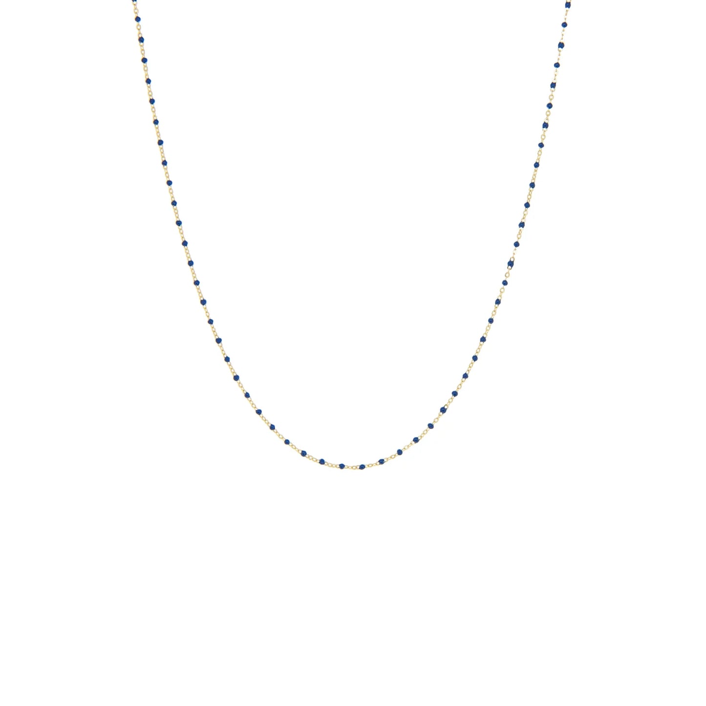 Marlyn Schiff Gold Plated Delicate Beaded Natural Stone Necklace - click to see options