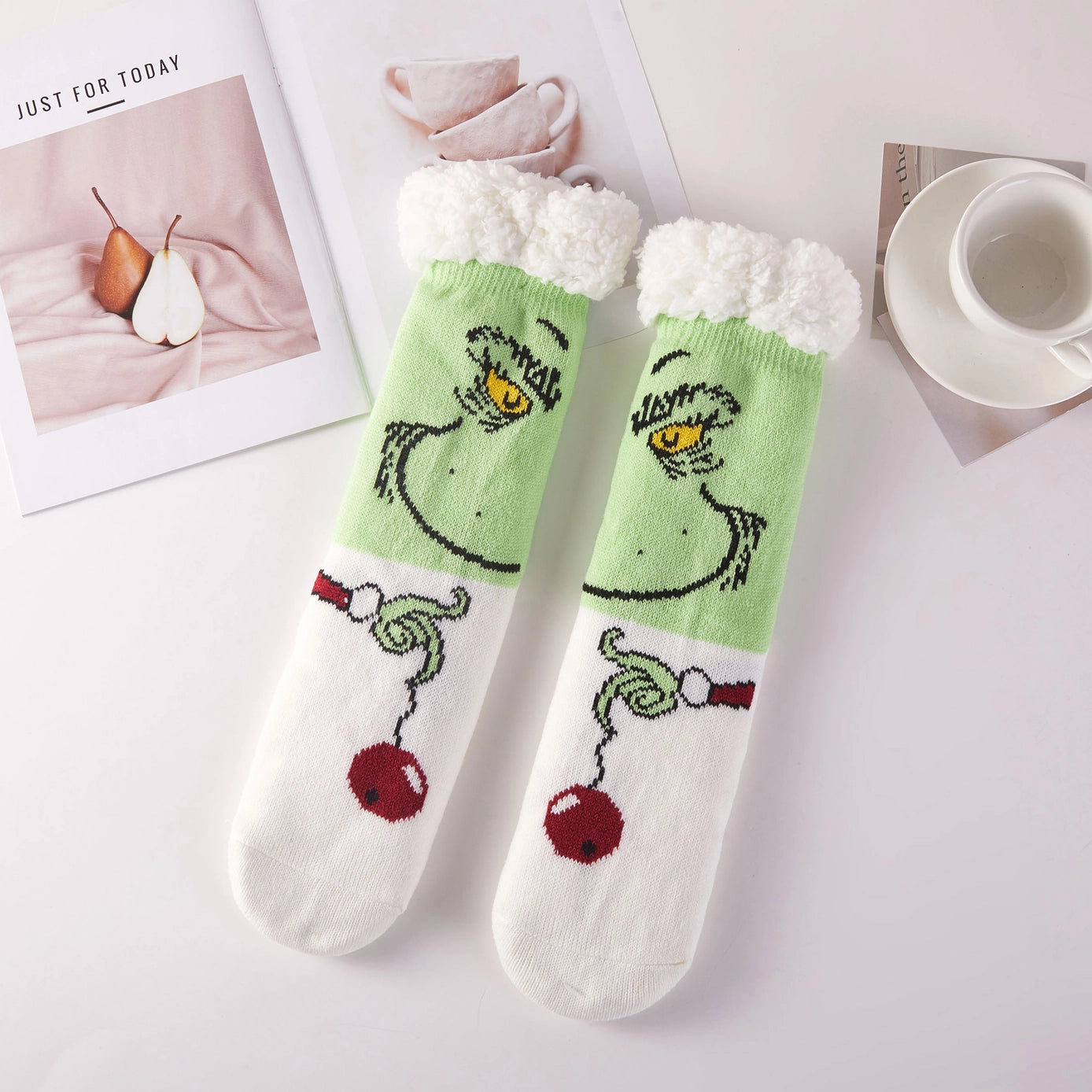 Fuzzy Christmas Slipper Socks - click to see options