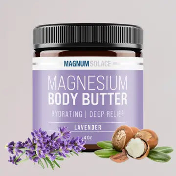 Magnum Solace Magnesium Body Butter For Better Sleep - Lavender, 4 oz