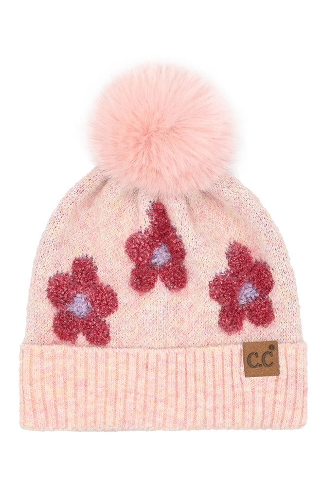 C.C Beanies with Poms - click to see options