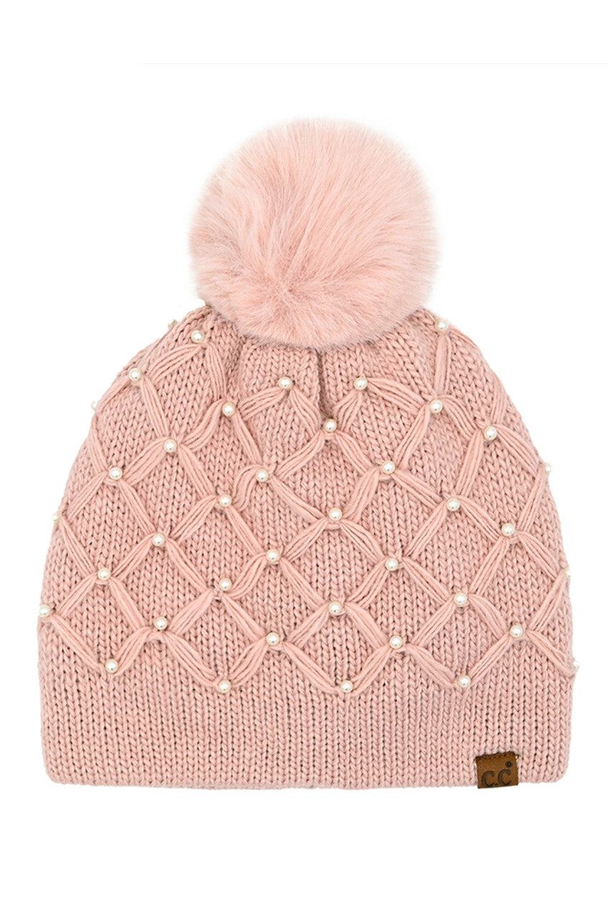 C.C Beanies with Poms - Click to see Options