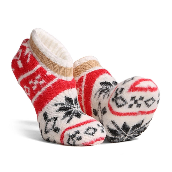 Luxury Soft Snowflake Printed Ankle Slipper Socks
