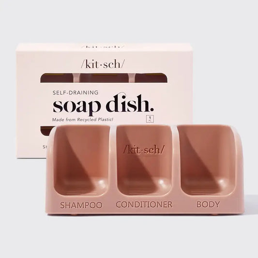 Kitsch - Self Draining Soap Dish in Terracotta