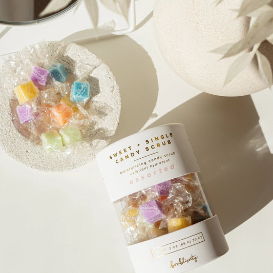 Bonblissity Signature Assorted Sugar Cube Candy Scrub (30 pc)