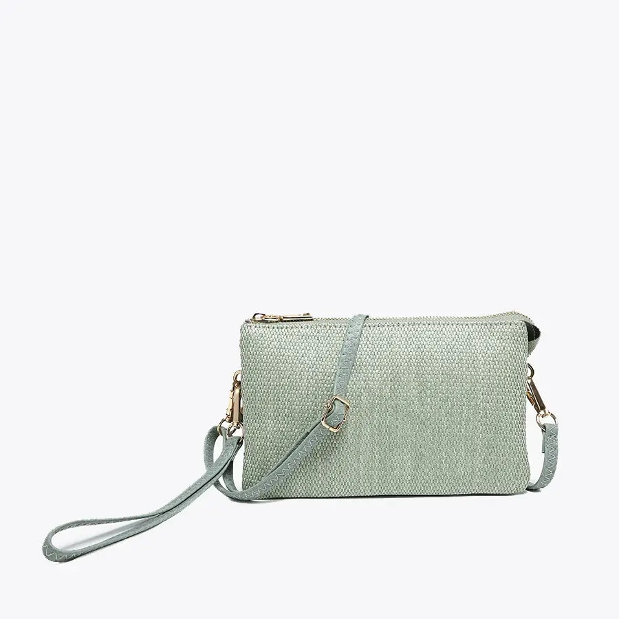 Jen and Co. Riley 3 Compartment Crossbody/Wristlet- click to see options