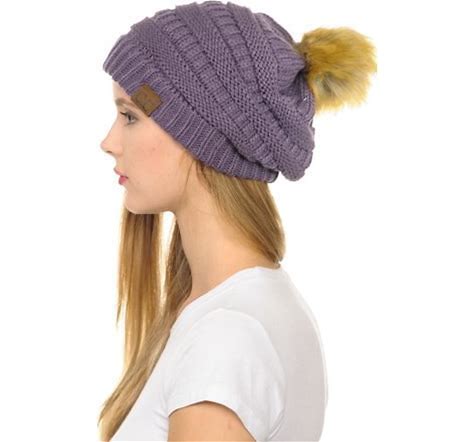 C.C Beanies with Poms - Click to see Options